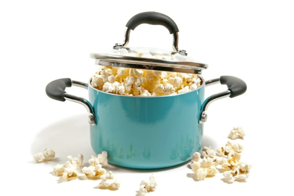 cooking popcorn depicting furnace popping sounds