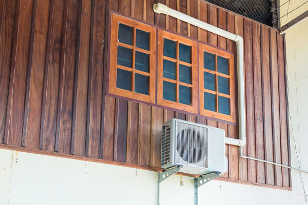 outside ductless HVAC system