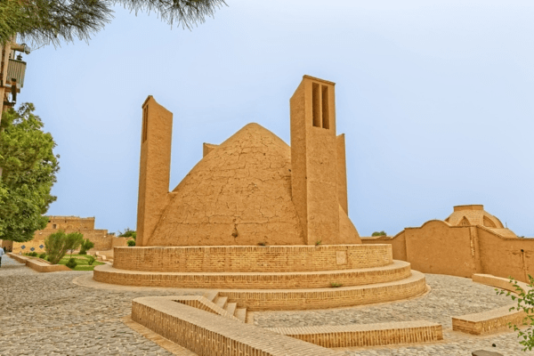 wind towers depicting early innovations of cooling indoor climates