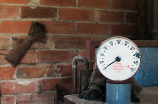 empty heating oil tank