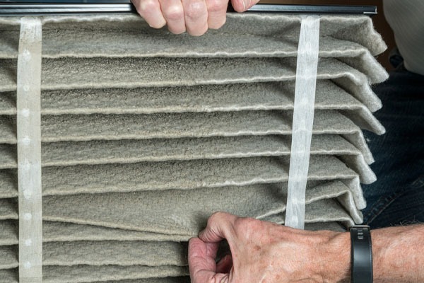 dirty furnace filter and hvac air filter replacement