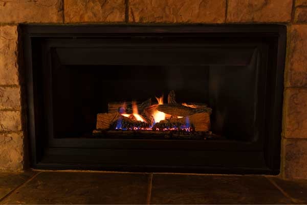 inefficient gas fireplace