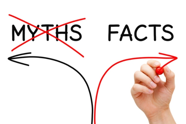 myths crossed out beside facts handwritten on virtual board depicting debunking myths for propane fill rule