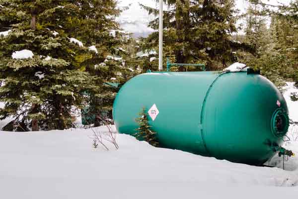 outdoor propane tank