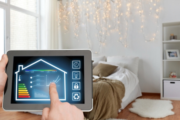 smart home control depicting HVAC technological advances