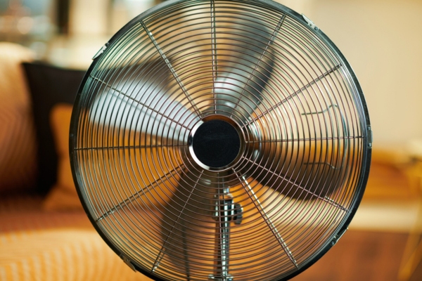 image of an electric fan depicting generator cooling system