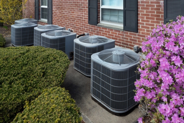 Modern HVAC units depicting innovation on air conditioner
