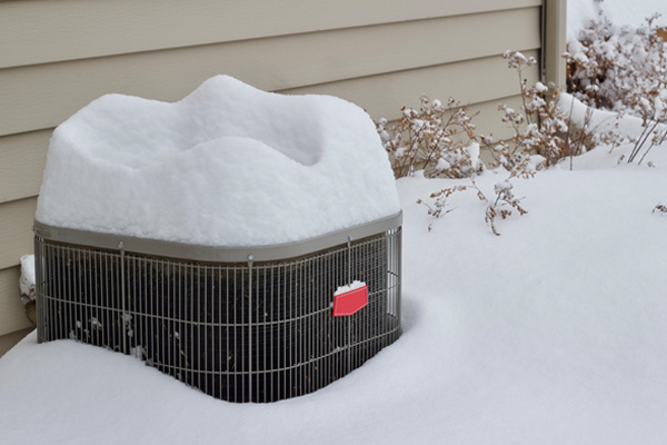 air conditioner in winter without an AC cover