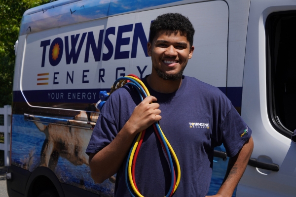 Townsend Energy staff and service van