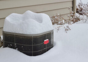 air conditioner in winter without an AC cover