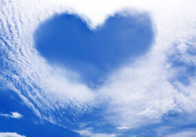 heart in clouds depicting why we love servicing propane systems